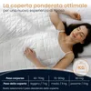 Coperta pesata ELONEO 155x220 cm con 9 kg, coperta pesata Anteprima dell’immagine prodotto 2