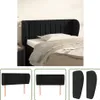 The Living Store Kopfteil mit Ohren Schwarz 103x23x78/88 cm Produktbild-Vorschau 10