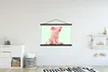 MuchoWow® Textilposter Schwein - Rosa - Sockel - Tiere Produktbild-Vorschau 2