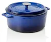 LAVA METAL Gusseiserner Topf rund 28cm - blau Produktbild-Vorschau 9