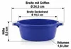2 tlg. Mikrowellengeschirr Set Blau Mikrowellenschüssel mit Produktbild-Vorschau 4
