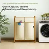 AdelDream Wäschekorb Wäschesortierer mit 2 Fächern mit Produktbild-Vorschau 6