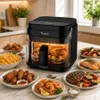 Frytownica beztłuszczowa 5,5L Air Fryer TurboTronic szklany Podgląd zdjęcia produktu 7