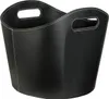 Schramm® Kaminholzkorb aus Kunstleder schwarz mit Griffen Produktbild-Vorschau 2