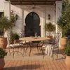 Lot de 4 chaises en fer forgé « Cordoba » faites main | Voir les images du produit 2