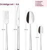 Sambonet Rock Edelstahl/PVD Kupfer Besteck 24tlg.Vh. Anteprima dell’immagine prodotto 12