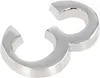 KOTARBAU® Chiffre "3" Chrome Autocollant 5 cm en laiton Voir les images du produit 3