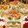 WARMOUNTS 4er Chafing Dish, 4,7L Rund Edelstahl Produktbild-Vorschau 9