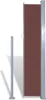 vidaXL Marquise latérale extensible 160x300 cm Marron Voir les images du produit 12