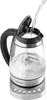 A glass electric kettle is being filled with water. Produktbild-Vorschau