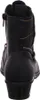 The back view of a black boot. Voir les images du produit