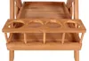 Teakholz Outdoor Garten Servierwagen mit Rollen - bene Produktbild-Vorschau 4