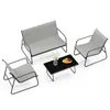 Ensemble de mobilier de jardin pour 4 personnes, ensemble Voir les images du produit 1