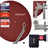DUR-line Select 75/80cm Komplettanlage ziegelrot + Octo LNB Produktbild-Vorschau 2