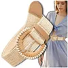EDIBAZZAR | Cintura in paglia beige elasticizzata Anteprima dell’immagine prodotto 1