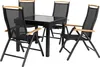Gartentisch Balkontisch Ausziehbar 90 - 180 cm Schwarz Produktbild-Vorschau 6