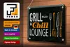 Blechschild  Grill & Chill Fleisch Grillen, 30 x 20 cm, Produktbild-Vorschau 4