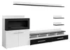 Wohnwand TV-Ständer Kommode mit eingebautem Kamin Designer Produktbild-Vorschau 6