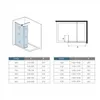 85x200cm Walk in Duschwand+30x200cm Flipper Panel + F Produktbild-Vorschau 4