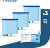 A product image showing three water filter cartridges and one packaged filter. Produktbild-Vorschau