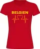 multifanshop Damen T-Shirt - Belgien - Herzschlag, rot, Produktbild-Vorschau 1