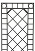Dekoracja ścienna, metalowa krata, czarna, wys. 114 cm, Podgląd zdjęcia produktu 6
