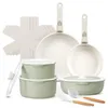 BREEZE 17-teiliges Kochgeschirr-Set, Aluminium, grün Produktbild-Vorschau 1