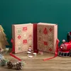 Festliches Kerzen-Adventskalender-Set in Rot mit Weihnachtskugeln – elegant & dekorativ Náhled obrázku produktu