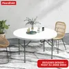 Stół składany Shiga Okrągły biały stół ogrodowy Składany z Podgląd zdjęcia produktu 7