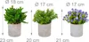 Lot de 3 plantes artificielles Relaxdays, assortiment de Voir les images du produit 4