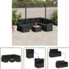 The Living Store 8-tlg. Garten-Sofagarnitur mit Kissen Produktbild-Vorschau 1