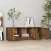 vidaXL TV skrinka údený dub 102x35x36,5 cm odvodený výrobok Náhľad obrázku produktu 3