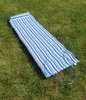 Plážové ležadlo na kolieskach modré 170 x 55 x 1,5 cm Náhľad obrázku produktu 4