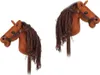 Hobbypferd Tête de cheval sur tige Son peluche marron Voir les images du produit 5
