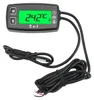 Digitálny časomerač, voltmeter a teplomer 3 v 1 – vodotesný Náhľad obrázku produktu 6
