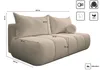 Kaiser Möbel Dreisitziges Sofa PIANO mit Schlaffunktion Produktbild-Vorschau 5