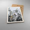 Gerahmtes Poster - Rahmen in heller Eiche - Dschungel Tiere Produktbild-Vorschau 3