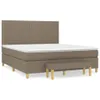 Boxspringbett mit Matratze Taupe 160x200 cm Stoff Produktbild-Vorschau 1