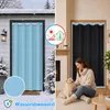 Tenda per porta, spessa, con isolamento termico, protezione Anteprima dell’immagine prodotto 2
