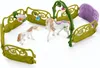 A toy playset featuring two unicorn figures and a decorative enclosure. Náhľad obrázku produktu