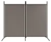 vidaXL 2-dielny paraván antracit 175x180 cm látka Náhľad obrázku produktu 3