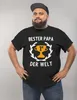 Herren T-Shirt Bester Papa der Welt #1 Vatertagsgeschenk Produktbild-Vorschau 3