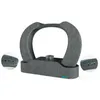 A product shot of a gray speaker with a curved top, set against a white background. Produktbild-Vorschau