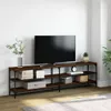 vidaXL TV-Schrank Braun Eiche 180x30x50 cm Holzwerkstoff Produktbild-Vorschau 2