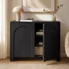 Sideboard Vento Schwarz, 2 Türen, Breite: 103,5 cm / Höhe: Produktbild-Vorschau 4