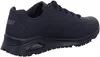 A side view of a black Skechers sneaker. Voir les images du produit