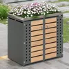 Mülltonnenbox für 2 Tonnen bis 240L, Mülltonnenverkleidung Produktbild-Vorschau 11