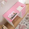 Kinderschreibtisch EMMA aus Kiefer Massivholz, weiß/rosa - Produktbild-Vorschau 4