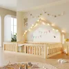 Flieks Kinderbett 90x200cm mit Led, Hausbett mit Dach, Produktbild-Vorschau 2