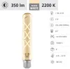 LED-Lampe, Röhrenform E27/4W, 350 lm,  2200K, Kreuzfilament Náhľad obrázku produktu 7